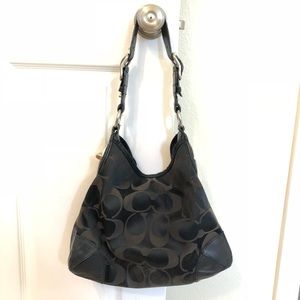 Authentic Coach Black Shoulder Tote